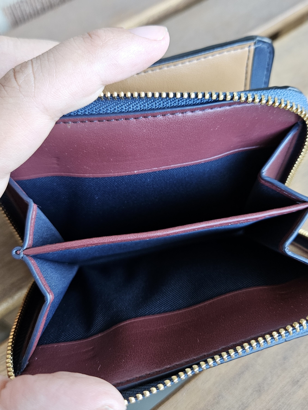 Coach Colorblock Leather Wallet - Picture 3 of 4